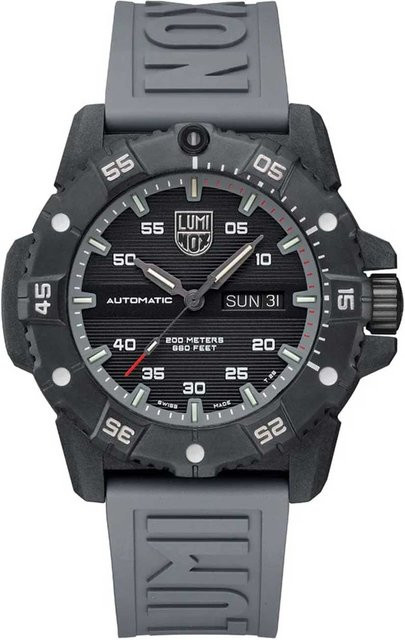Luminox Herrenuhr Master Carbon Seal, Automatik, Karbon, 45 mm, Schwarz - Bild 1