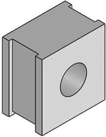 icotek Kabeldurchführungstülle QT 8 in Grau, Durchmesser: 8-9 mm - Bild 1