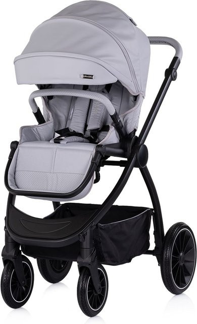 Chipolino Kombikinderwagen 3 in 1 Prestige in Hellgrau mit Babywanne, Rucksack und i-Size Babyschale - Bild 1