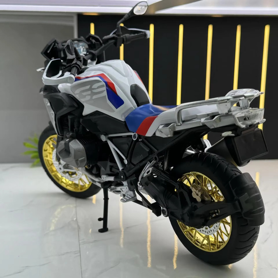WELLY BMW R1250 GS Wasservogel Abenteuer, Modell Motorrad, 1:9, Metall, Weiß - Bild 3