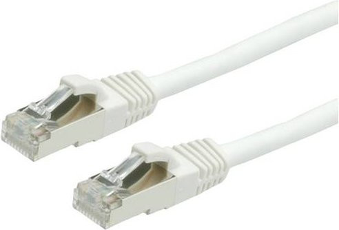 Value RJ45 Patchkabel CAT 6 S/FTP Ethernet LAN Kabel Weiß, Länge: 1,00 m - Bild 1