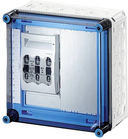 Hensel NH-Sicherungshalter 2000737, 3-polig, 125 A, 800 V, Sicherungsgröße 0, mehrfarbig - Bild 1