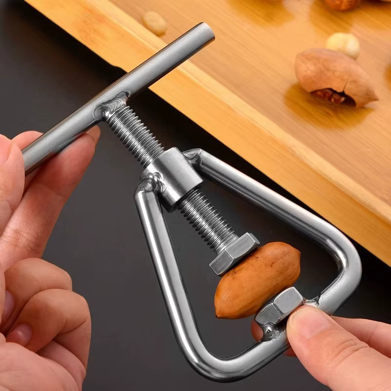 Sommer4 Multifunktionaler manueller Nussknacker aus Stahl in Silber - Bild 3