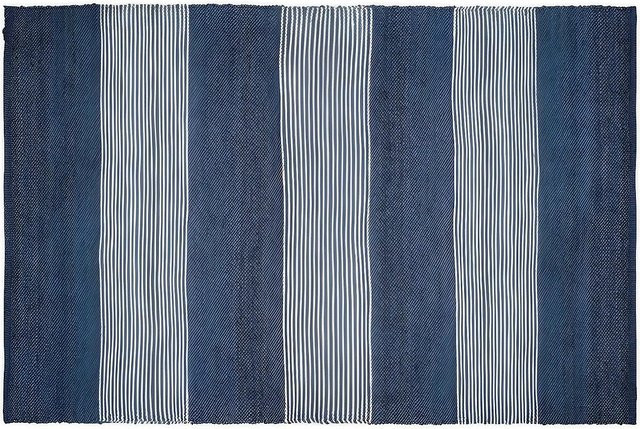 Vente-unique Wohnzimmerteppich Kochi in Grau und Blau mit Jute, B/T: 290 x 200 cm - Bild 1