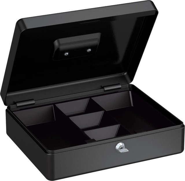 BASI Geldkassette GK 10XL Schwarz aus Stahl, H: 9,0 cm, B: 30,0 cm, T: 24,0 cm - Bild 2