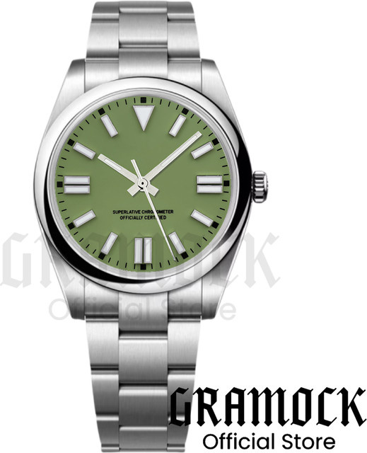 Gramock Armbanduhr, Automatik, Edelstahl, 39 mm, Grün, Herren - Bild 1