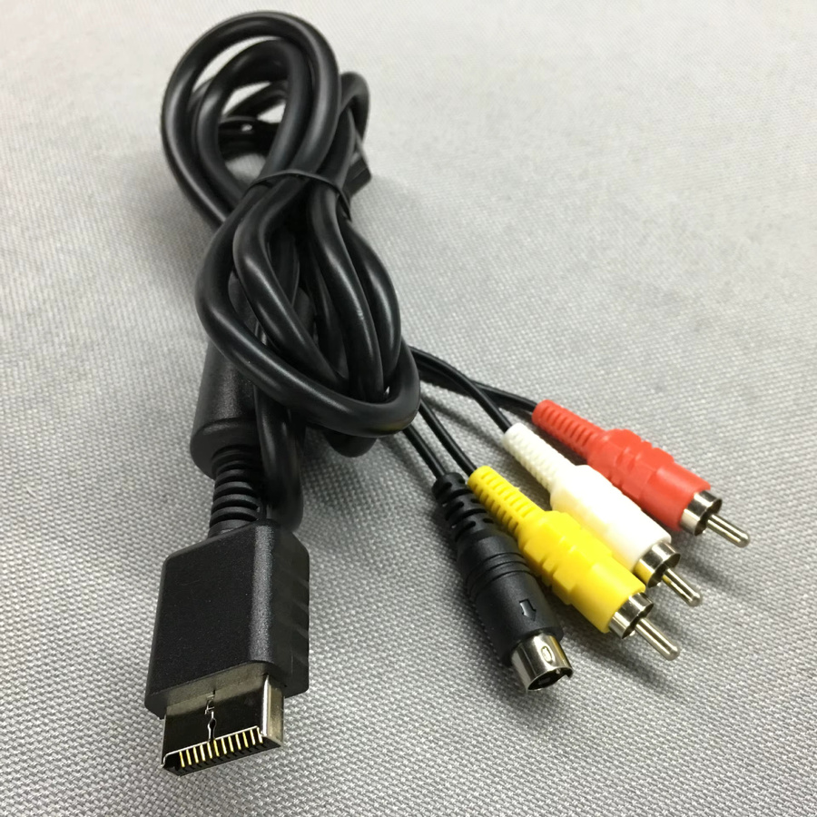 Sony S-Video AV Audio-Video-Kabel für PlayStation PS2 und PS3 in Schwarz - Bild 3