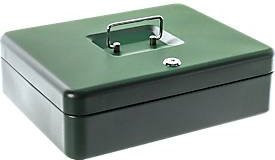 Rottner Pistolenkassette Gun Box aus Stahl mit Zylinderschloss und Schaumstoffeinlage, Farbe: Grün, B/T/H: 30,0 x 24,0 x 9,0 cm - Bild 1