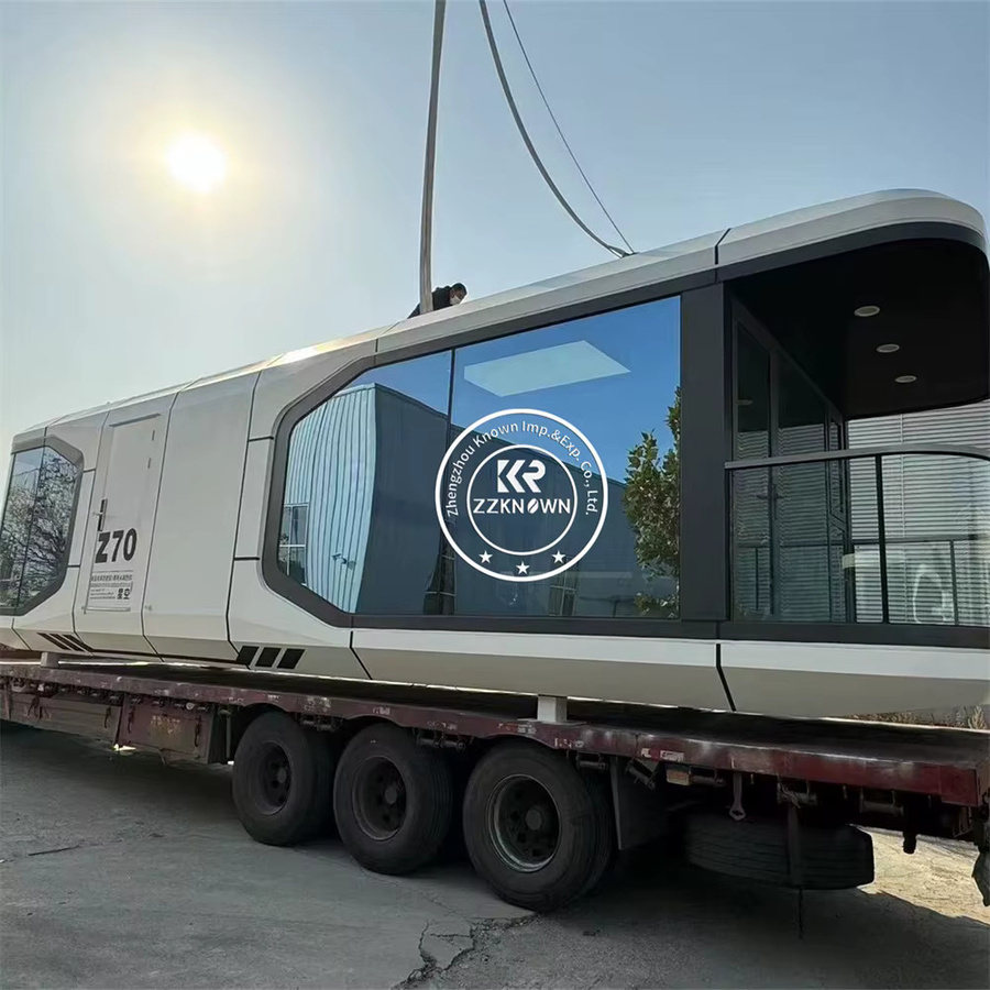 Modernes modulares Kapselhaus von ZZREALLY in Weiß als kompaktes, mobiles vorgefertigtes Haus für den Tourismus - Bild 3