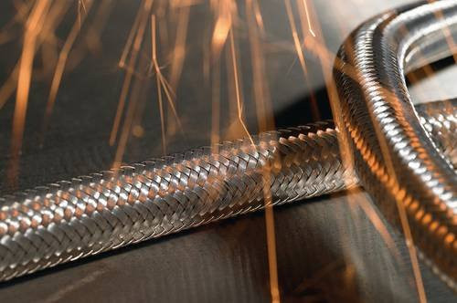 HellermannTyton Schutzschlauch Metall SCSB50-GS-ML Silber, Länge: 10 m, Durchmesser: 480,40 mm - Bild 1