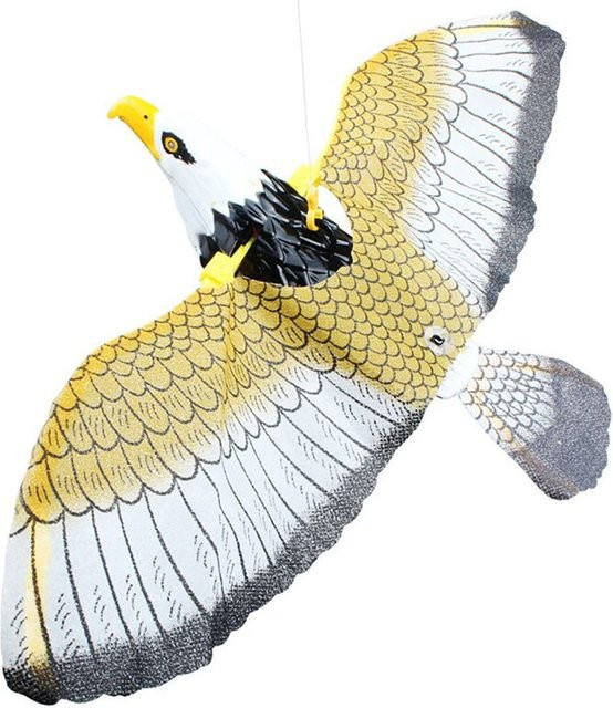 Vogelabwehr Dekoration mit Adler und Eule als Schreckmodell zur Schädlingsbekämpfung im Garten, Mehrfarbig - Bild 1