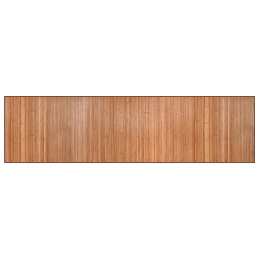 vidaXL Teppich Rechteckig aus Bambus und Polypropylen in Natur Beige/Braun B: 80 cm, L: 300 cm - Bild 2