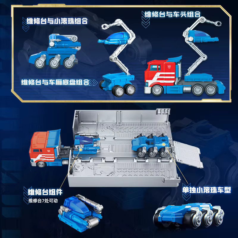 Blokees Transformers Optimus Prime CT01/CT02 Container-LKW-Anhänger, Actionfigur Bausatz - Bild 3