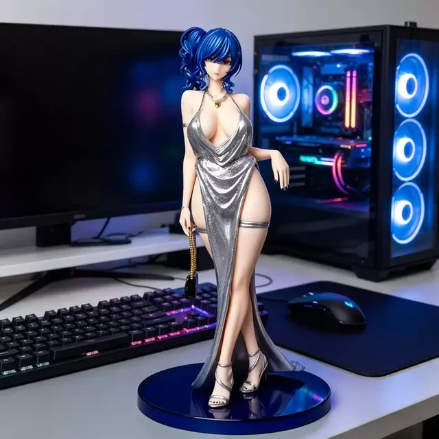Bandai St. Louis Abendkleid-Figur, Anime-Spiel, Sammlerfigur, Blau, Kunststoff - Bild 1