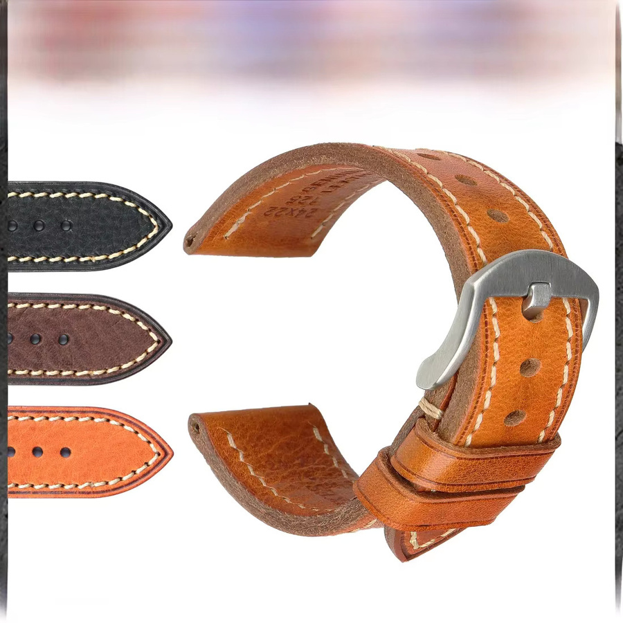 MAIKES Uhrenarmband Leder, Unisex - Bild 5