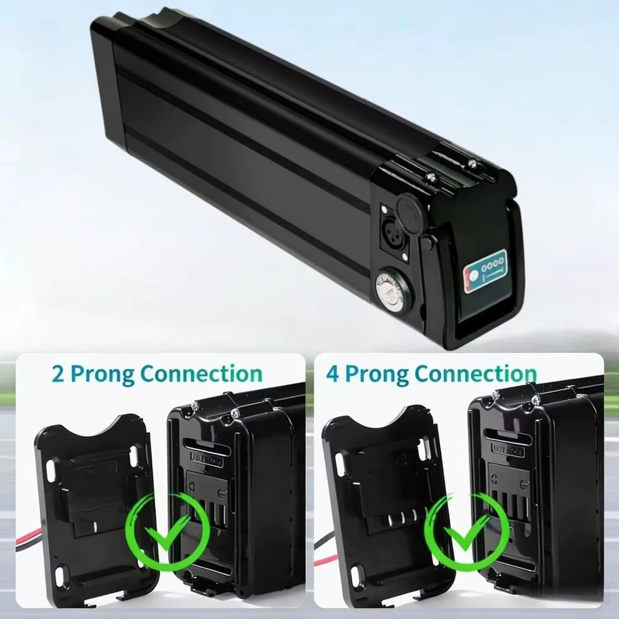 Aleaivy Silver Fish Lithium-Ionen-Akku 48V 20Ah in Schwarz mit 4-Pin-Anschluss und XLR-Ladegerät für E-Bike Ersatzteile - Bild 7