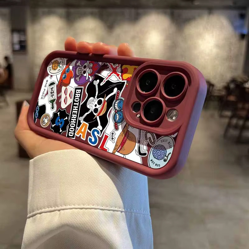 O-One Piece Logo Handyhülle für Apple iPhone 17 Air 16 16E 15 14 13 12 Mini Pro Max Plus mit Augen-Motiv als weiche Schutzhülle - Bild 4