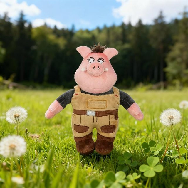 Yiran toy The Bad Guys Schwein-Puppe, Plüschtier, 28cm, ab 0 Jahren - Bild 1