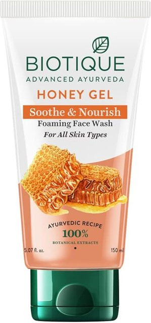 Biotique Honig Gesichtswaschgel Gel, 150 ml, Trockene Haut, Empfindliche Haut - Bild 1