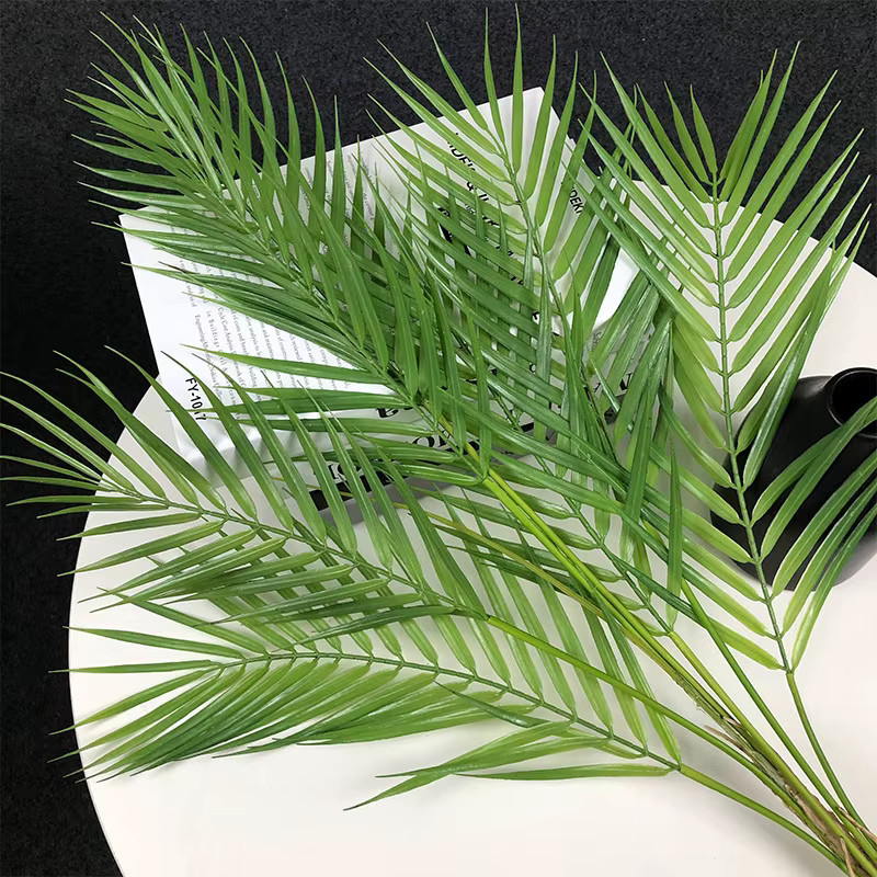 Künstliche Palme von Kmitang in Grün, tropische Monstera- und Farn-Pflanze aus Kunststoff für Garten und Zuhause, Höhe: 125 cm - Bild 3
