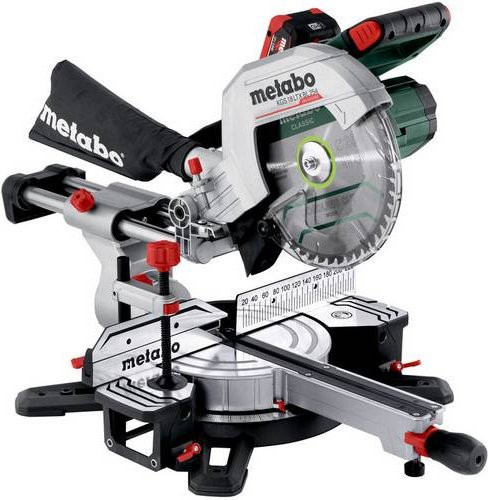 Metabo Akku-Kappsäge in Grau mit 254 mm Sägeblatt und 2 Akkus inklusive Ladegerät - Bild 1