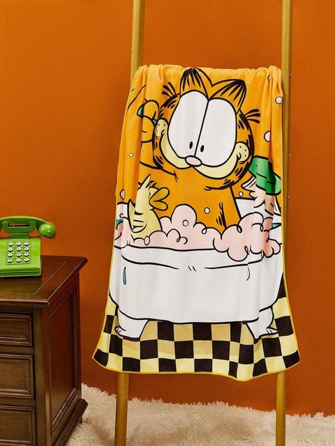 Potdemiel Garfield Badetuch mit Cartoon-Motiv und Retro-Design - Bild 1