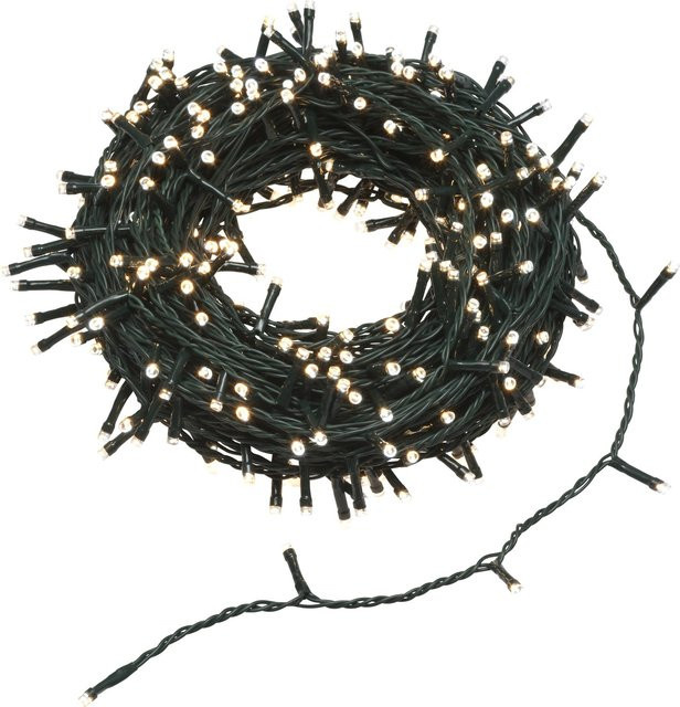 RGBWW LED Lichterkette mit 400 LEDs in Grün und Weiß mit Timer und IP44 Schutz für Garten und Weihnachten - Bild 1