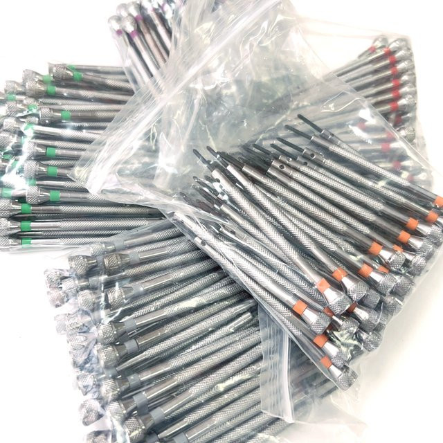 RACDONA Uhrmacherwerkzeug Set mit 20 Stück Flach- und Kreuzschlitz-Schraubendrehern von 0,6mm bis 2,0mm - Bild 1