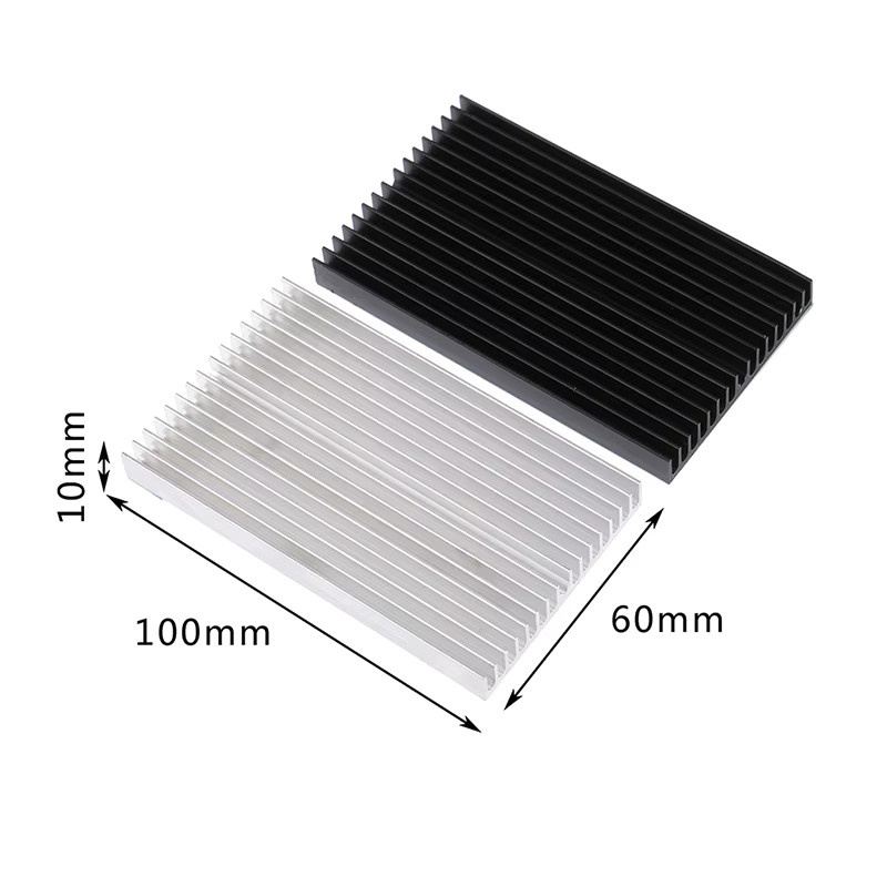 KOQZM Kühlkörper aus Aluminium-Legierung für LED IC Chips, Silber, 100 mm - Bild 2
