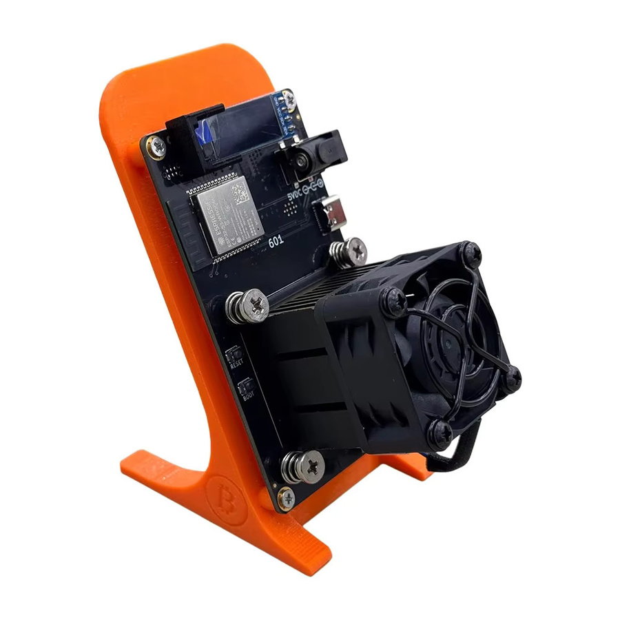 Bitaxe Gamma 601 Bitcoin Miner mit BM1370 ASIC Chip, 1.2TH/s, 18W, Open Source Krypto-Lotterie für BTC Solo-Mining, Orange/Schwarz - Bild 2