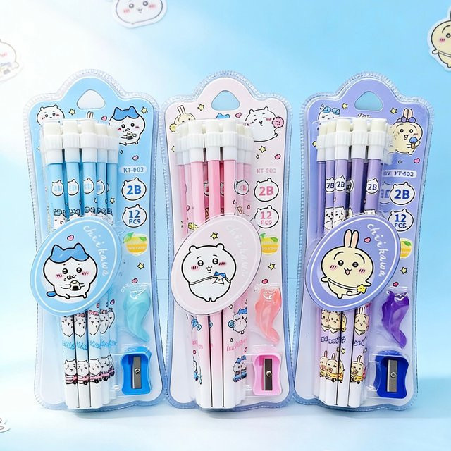 12 Stück Chiikawa 2B Graphitstifte Set in Multicolour für Kinder - Bild 1
