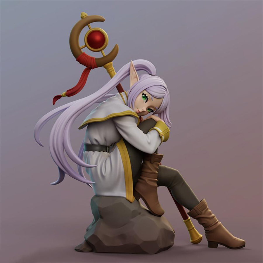 Fashnics Anime Figur Frieren Jenseits des Endes der Reise Schreibtischdekoration Multicolor, Höhe: 13,0 cm - Bild 2