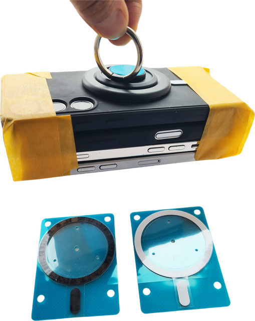 PhoFir Magnetische Ringe für MagSafe und kabelloses Laden als universelle Auto Halterung Platte Aufkleber für iPhone, Samsung und Huawei - Bild 1
