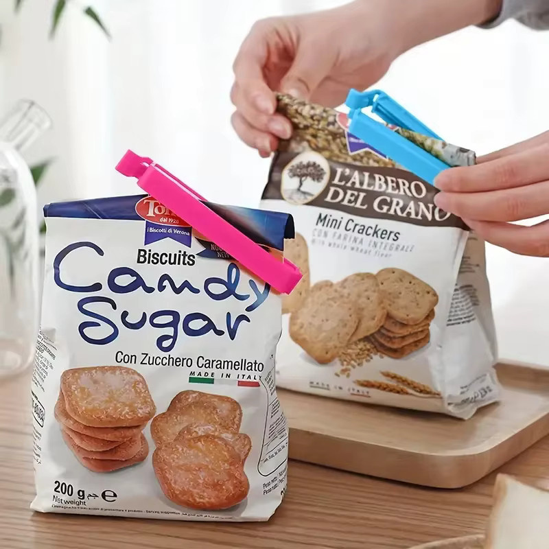 Bunte Dichtungsklammern aus Kunststoff für Plastiktüten, wiederverwendbare Versiegelungsklemmen zur Aufbewahrung von Snacks, Mehrfarbig - Bild 2
