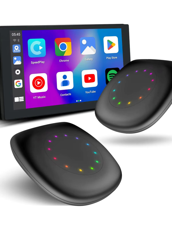 Ezonetronics CarPlay Android Ai Box in Schwarz mit Qualcomm 6115 8-Kern Prozessor, integriertem GPS und Plug-and-Play für kabelloses Android Auto - Bild 2