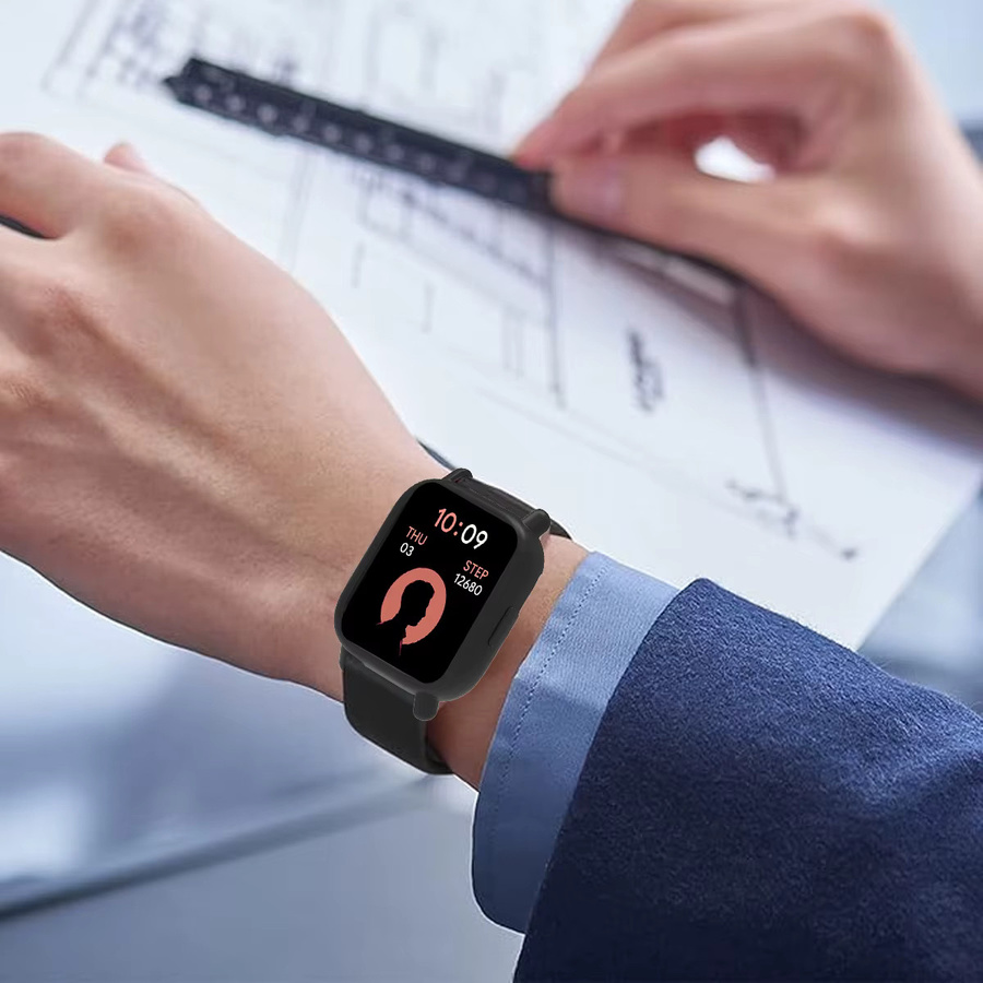 FancyWrist Uhrenarmband Silikon, Schwarz, Unisex, für Redmi Uhr 5 Aktive/Lite - Bild 4