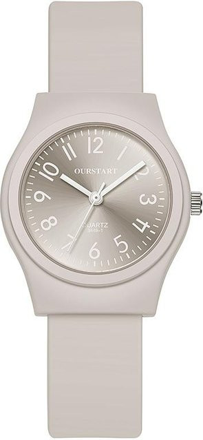 Dai Lanfu Armbanduhr, Quarz, Silikon, Grau, Damen - Bild 1