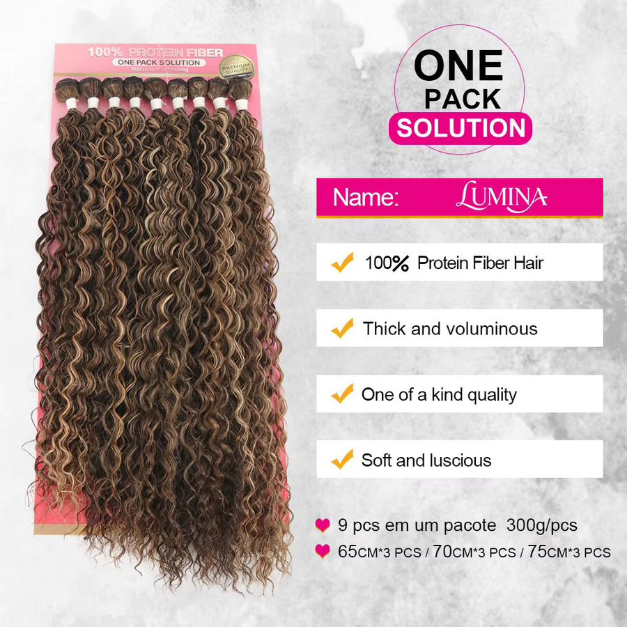 Julianna Haarverlängerung Kinky Curly, 300 g, Bio-Organische Protein-Faser - Bild 2