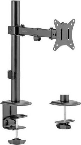 LogiLink Monitor-Tischhalterung BP0170 für 1 Display, Schwarz, höhenverstellbar, drehbar, neigbar und schwenkbar - Bild 1