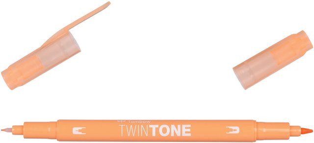 Tombow TwinTone Fasermaler Honey Orange mit feiner Spitze - Bild 1