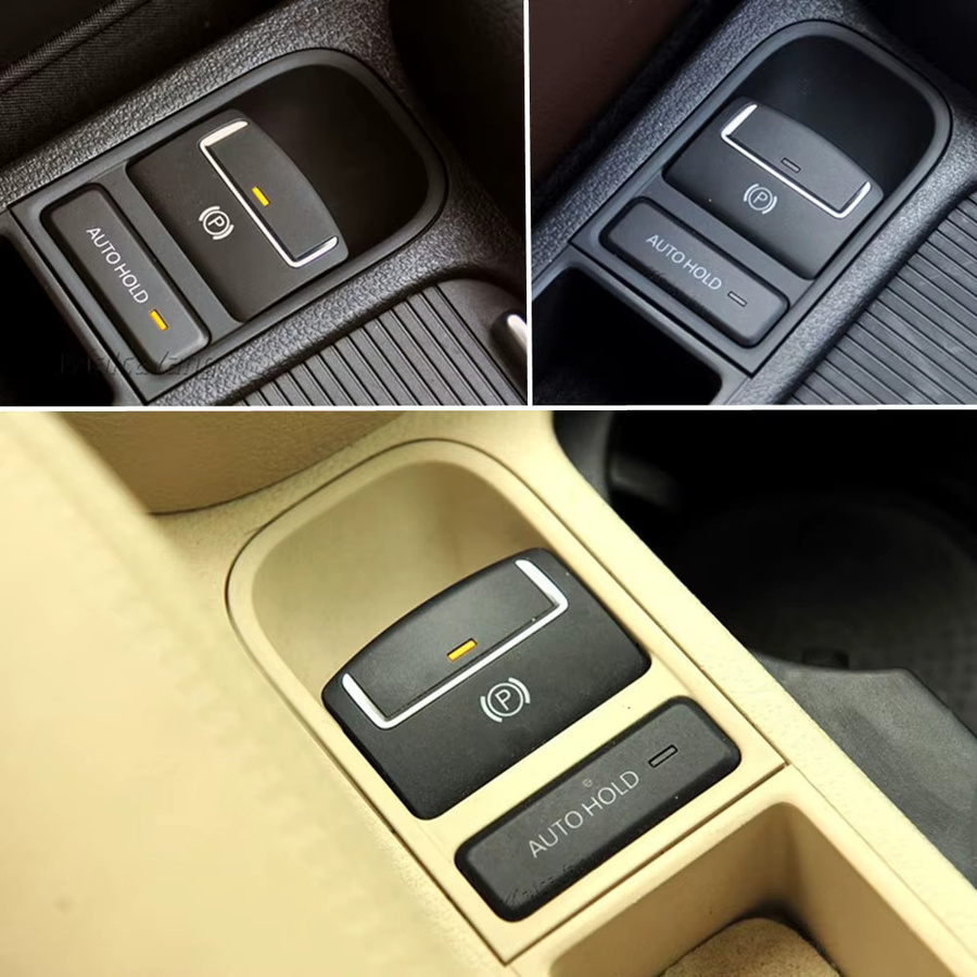 Malcayang Elektrischer Auto-Parkbremsen-Kontrollschalter Handbremsenknopf für VW Sharan, Tiguan und Seat Alhambra, Schwarz, 5N0927225A - Bild 4