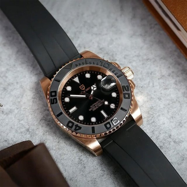 PAGANI DESIGN Armbanduhr Automatik, Keramik, Roségold, 40 mm, Herren - Bild 1