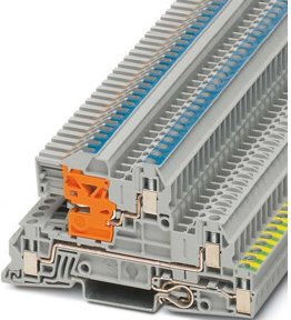 Phoenix Contact Installationsetagenklemme UTI 2,5-PE/L/NT, Farbe: grau, Breite: 5,2 mm - Bild 1