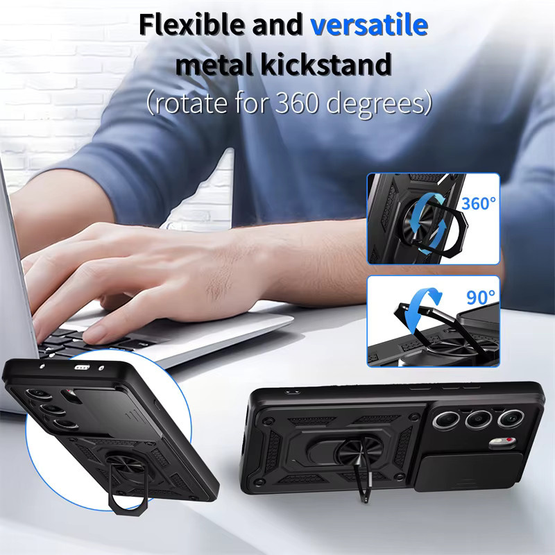Stoßfeste Schutzhülle mit magnetischem Ring für Tecno Camon 40 Pro 4G 5G und Tecno Camon 40 4G in Schwarz oder Rot - Bild 5
