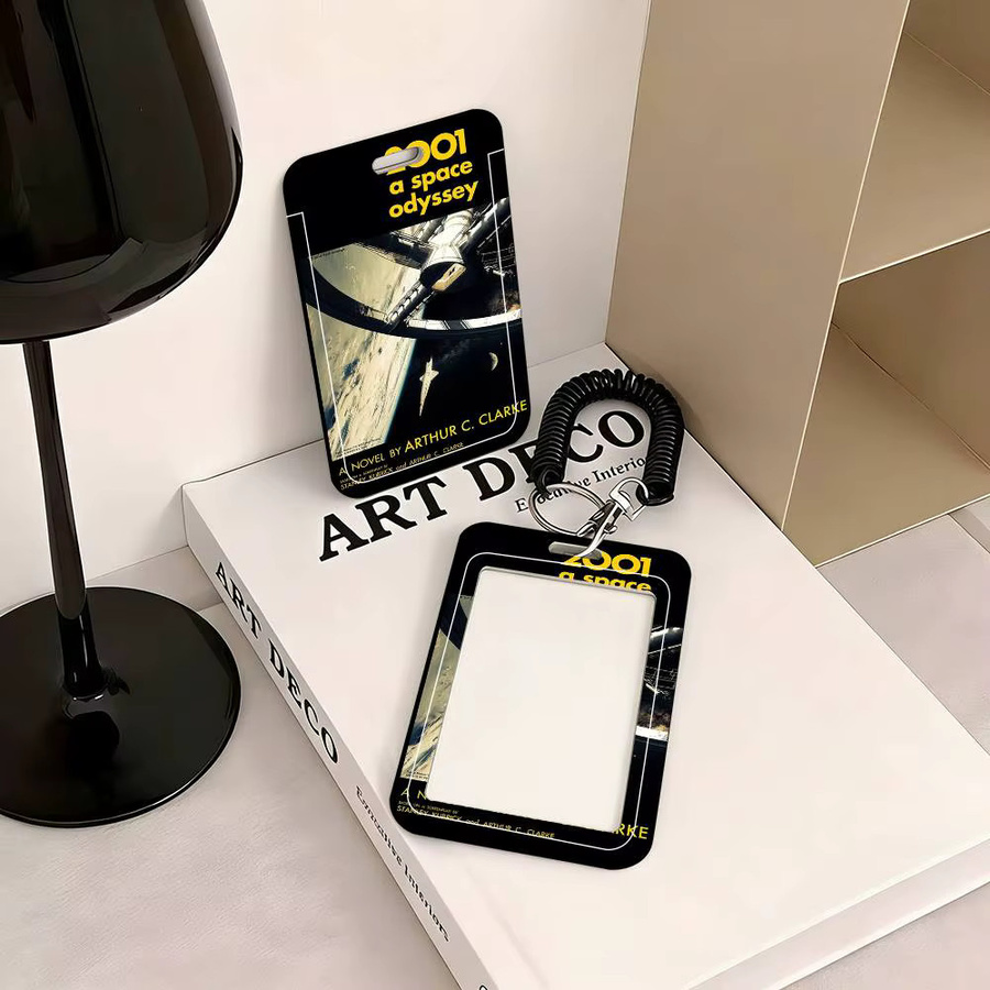 Schutzhülle für Ausweise und Schulkarten im Design Science-Fiction-Film 2001: Eine Weltraum-Odyssee, Multicolor, aus Kunststoff mit Easy-Push-Funktion - Bild 3