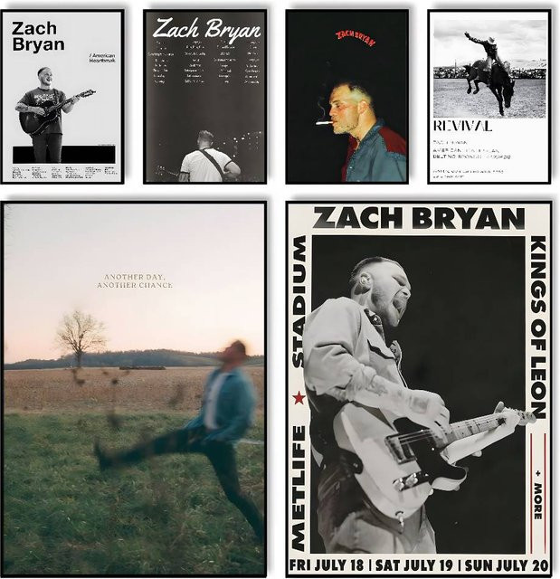 Zack Singer Bryan Wandposter aus Papier, wasserdichtes Klebeposter in Mehrfarben, Rechteckig, B/H: 20 x 20 cm - Bild 1