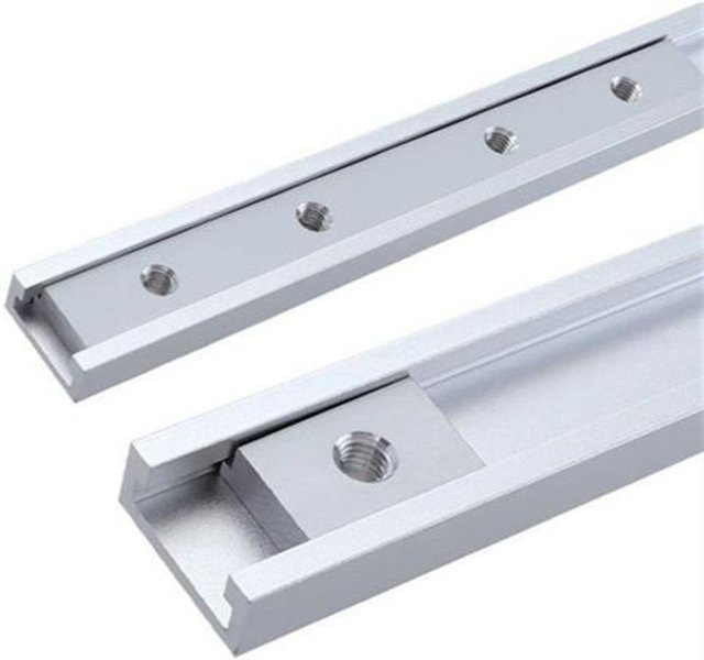 Aluminium Legierung Gehrung Bar Slider für T-Nut und T-Slot mit M6/M8 Schraube in Silber für Holzbearbeitung und Router - Bild 1