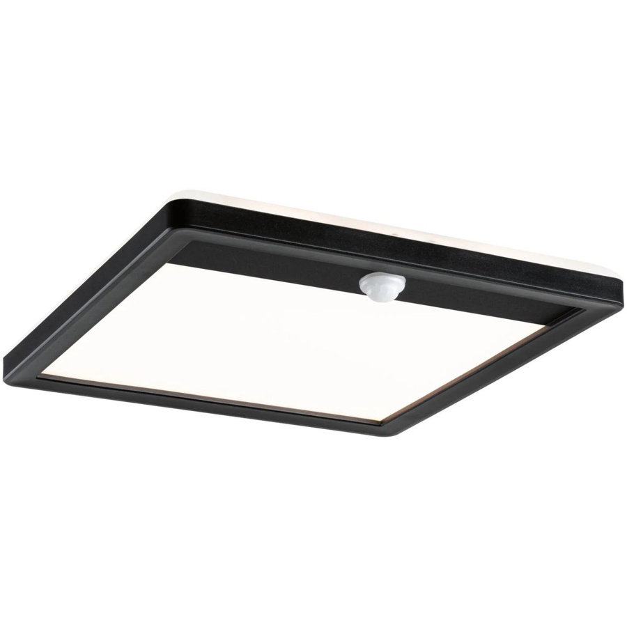 Paulmann Lamina LED-Outdoor-Deckenleuchte eckig Schwarz mit PIR-Bewegungssensor und Dämmerungssensor 14W 2200K - Bild 2