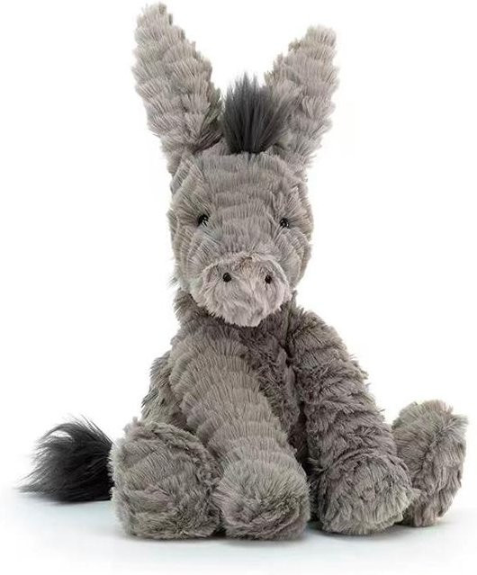 Kawaii Esel Plüschtiere, Graue Esel Plüschpuppen, 1-teiliges Set, 23cm - Bild 1