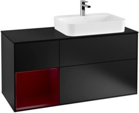 V&B Waschtischunterschrank Finion in Blau lackiert, Breite: 120 cm, Tiefe: 50,1 cm, Höhe: 50,1 cm - Bild 1